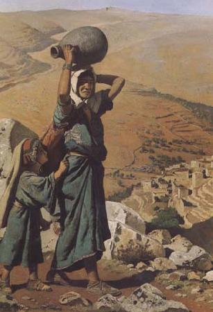 Charles Verlat Vue plongeante de Jerusalem (mk32) oil painting image